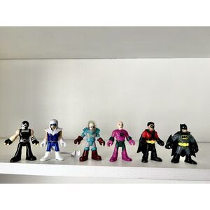 DC Comics Imaginext‎ Figures Lot Of 6 Batman Robin Lex Luther Batman Robin